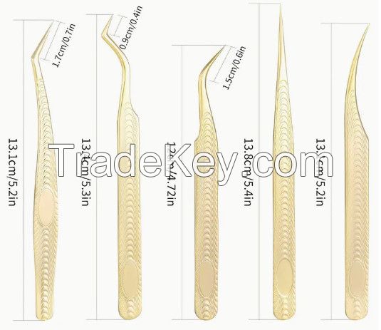 High quality eyebrow and eyelash tweezers with stainless steel