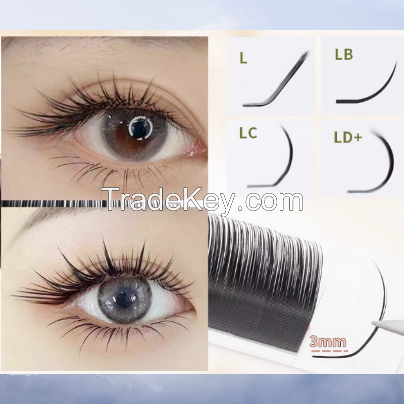 High-quality single-root multi-tipped cartoon-style camellia flower eyelashes specially designed for eyelash salons