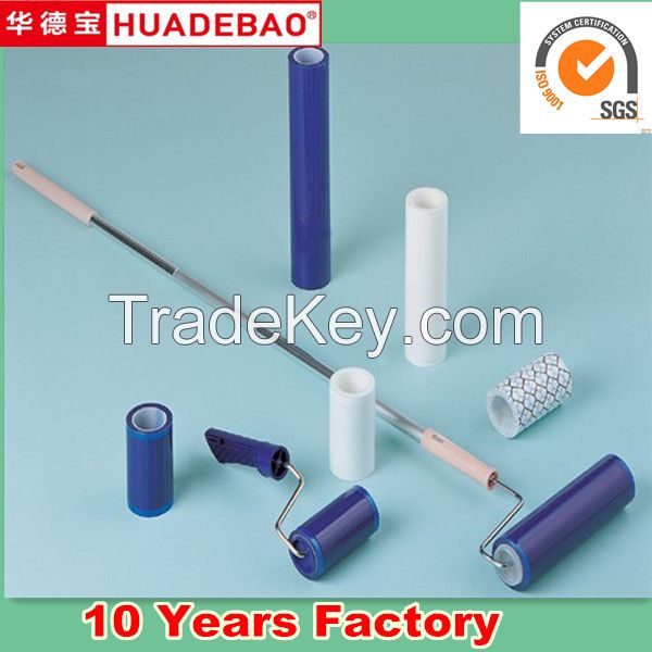 White/Blue clean room 12" sticky Roller