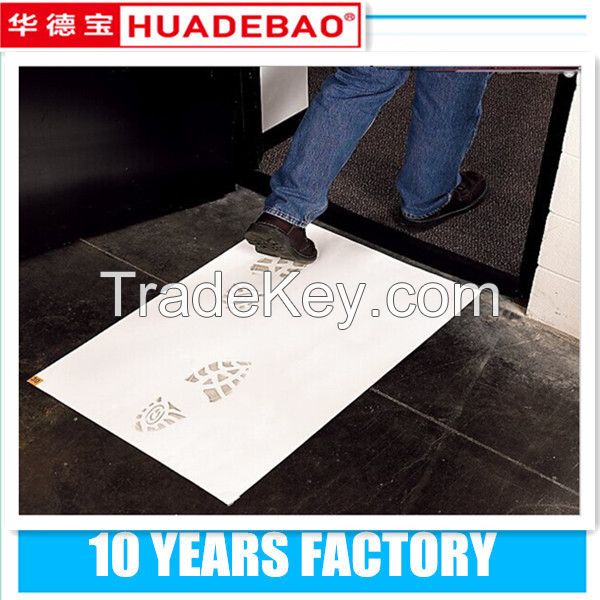 Cleanroom Sticky Mat Blue or white 18x36, 18X45, 24x36, 26x45, 36X36, 36x45,36X60inch 