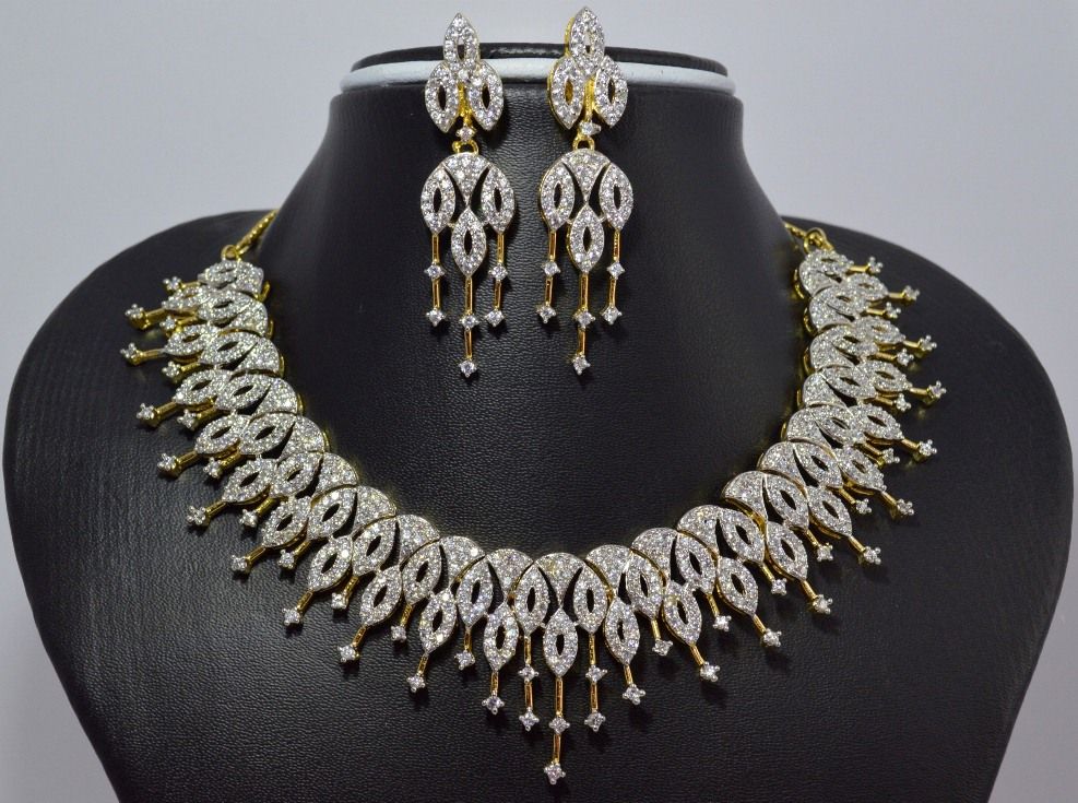 Beautiful A D semi-bridal Necklace