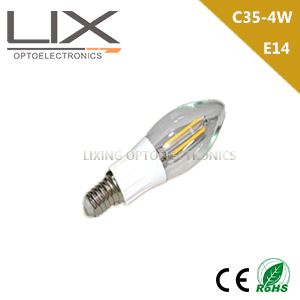 CE RoHS E14 C35 2W LED Filament Candle