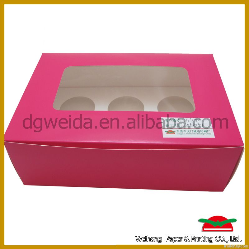 Customized Paper Cupcake Box