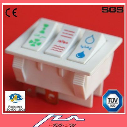 Iran Triple Air conditioner three ways white rocker switch