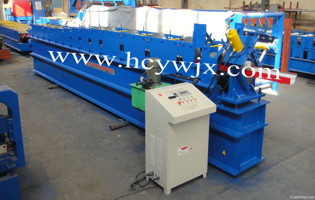 steel rain gutter roll forming machine