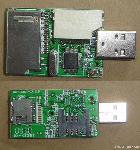 memory sd card connector, 2 to 1pin, SMD