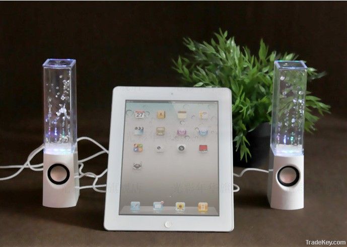 Fountain Speakers Led light Water Dance Speaker, USB Portable Computer Amplifier loudspeaker large water dancing speakers