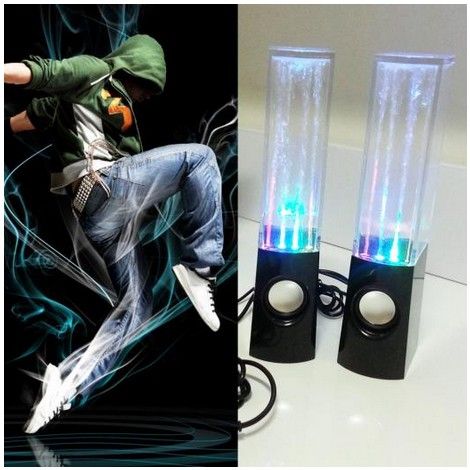 fashion style colorful LED Music fountain dancing water speaker