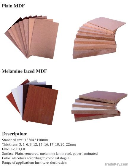 CARB P2 MDF Waterproof /Medium Density fiberboard (mdf ) for export