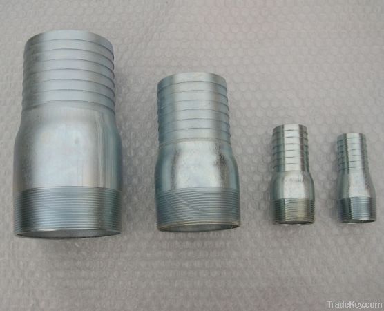 Galvanized king nipples.1/2-8 steel kc nipples