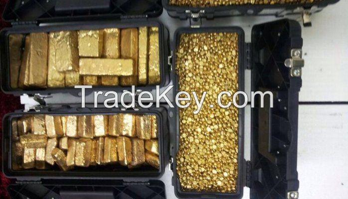 Gold Bars and Gold Nuggets for sale