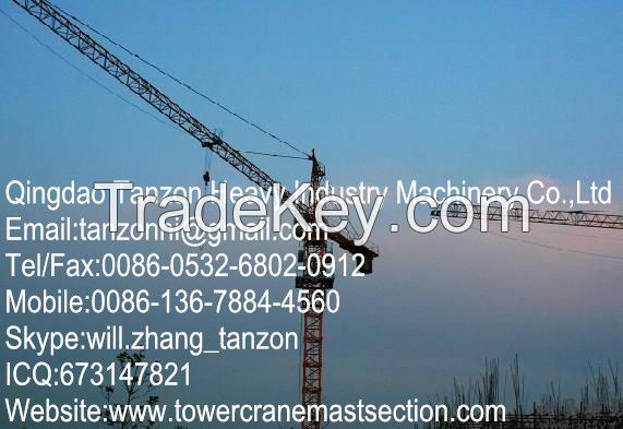 TC7013-12, 200m China Topkit Tower Crane , 12 tons Building Tower Cran