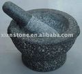 Granite stone mortar and pestle