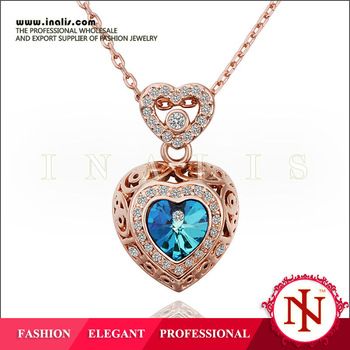 Lekani heart design women fashion gold jewellery 