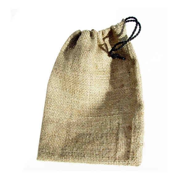 Burlap Drawstring Bag 