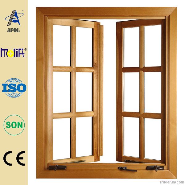 AFOL double glazed casement window, aluminum window for home