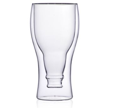 Fashion Double Wall Glass--Inversion beer bottle shape