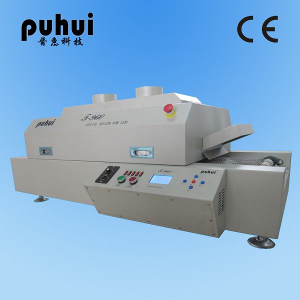 LED reflow soldering,Puhui infrared reflow oven T-960 for LED soldering, air wave oven,infrared ovens,taian,shandong  