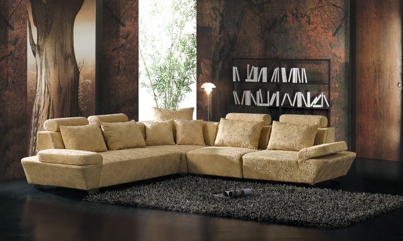 Modern Fabric Corner Sofa