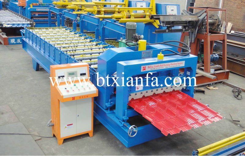 Nigeria style metal deck step tile forming machine 