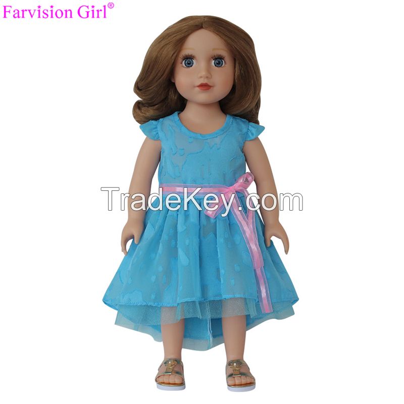 wholesale vinyl craft doll to dress, fashion 18 inch doll