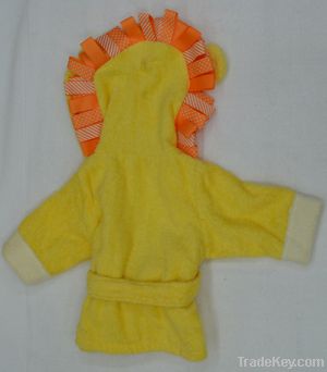 2014 cute design bathrobe with animal