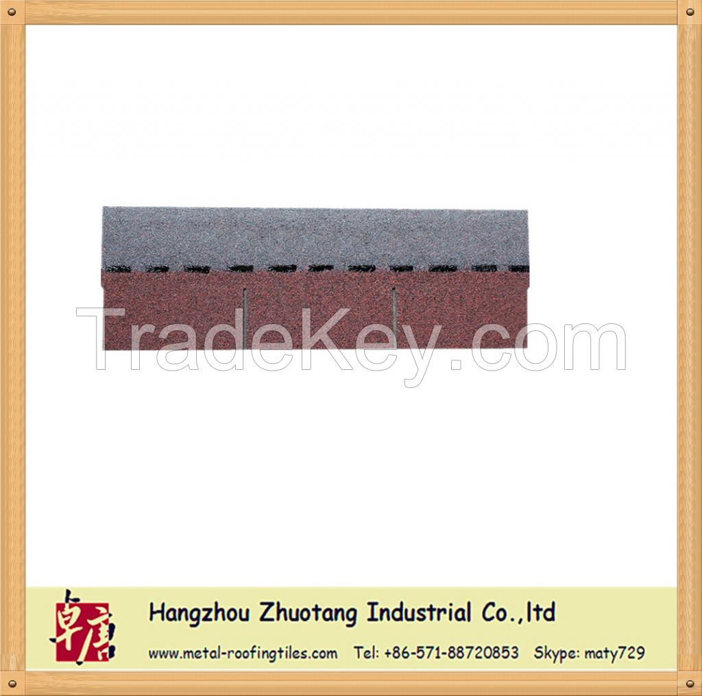 3-Tab asphalt shingle-asia red