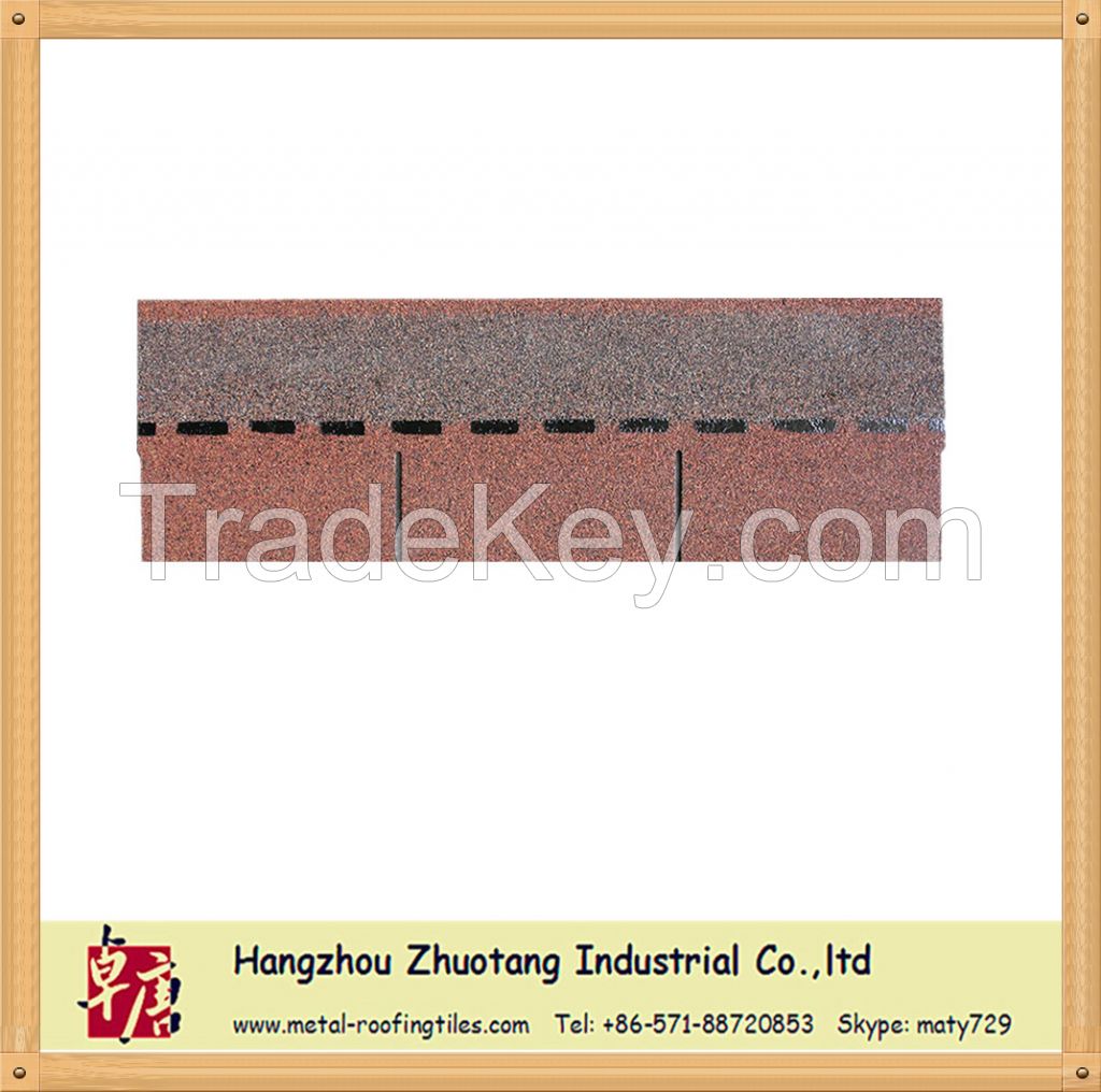 3-Tab asphalt shingle-Red