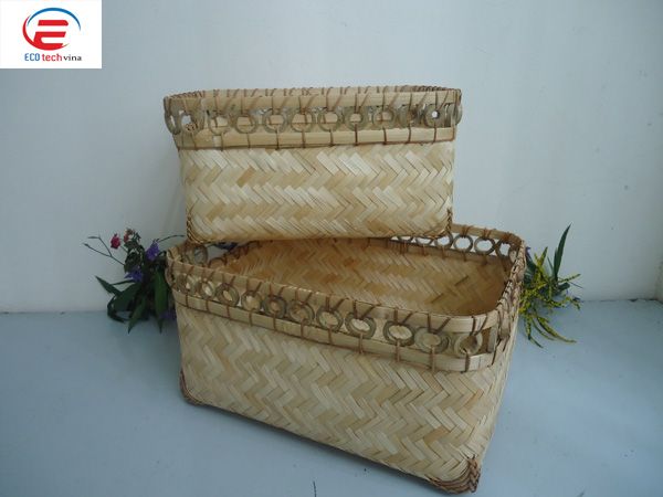 Bamboo basket cheaper 