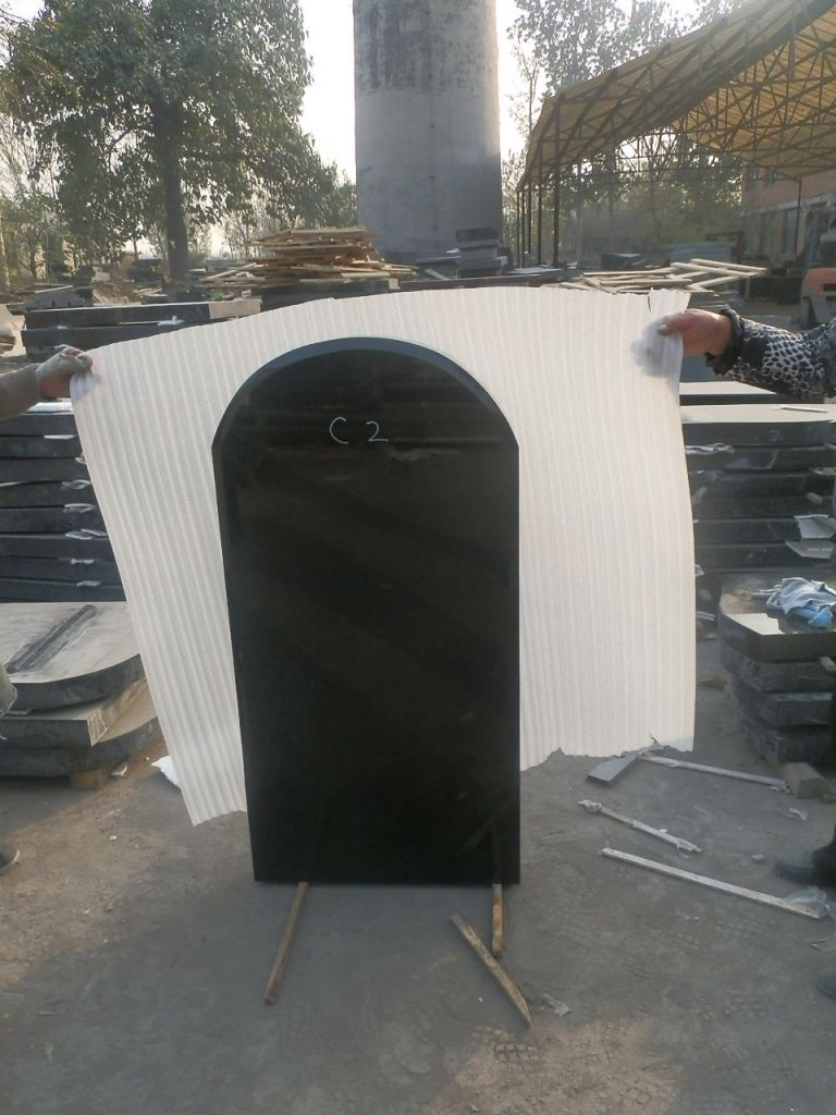 China black granite headstones