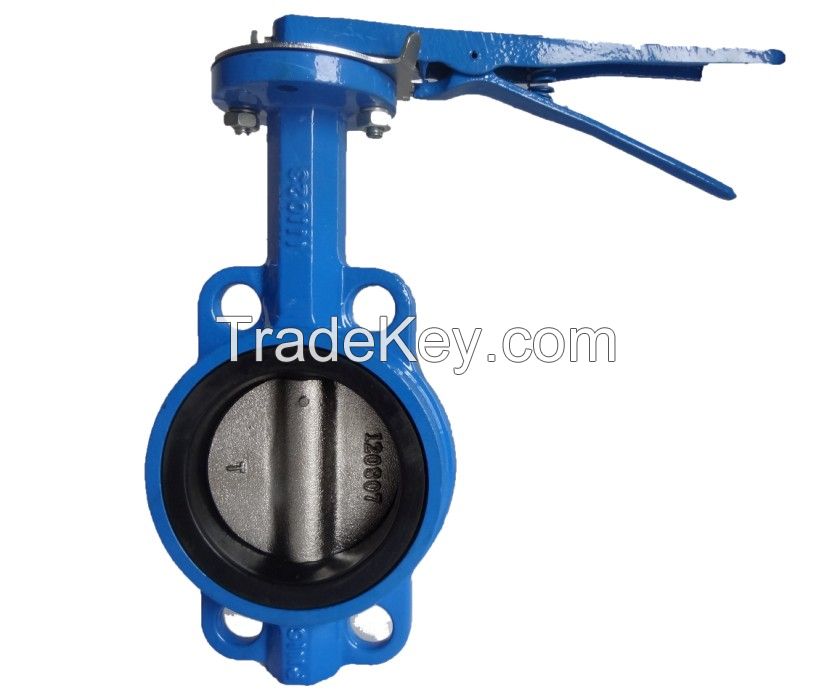 Wafer type soft sealing butterfly valve