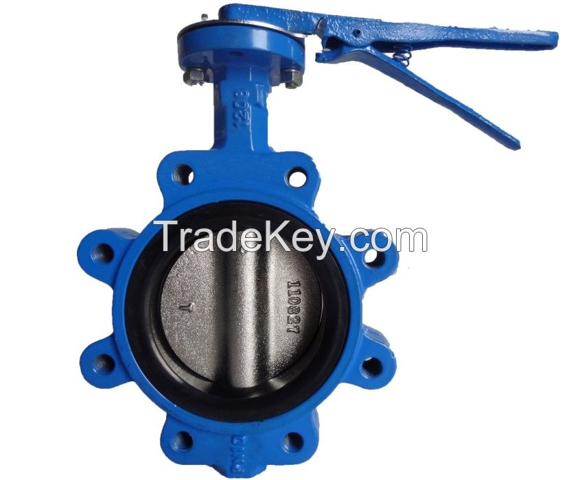 Lug type soft sealing butterfly valve