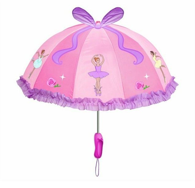 china wholesale plain small princess ear umbrella for kids