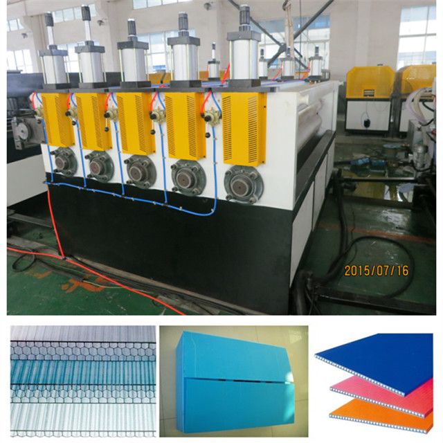 PP PE PC hollow sheet production making machine