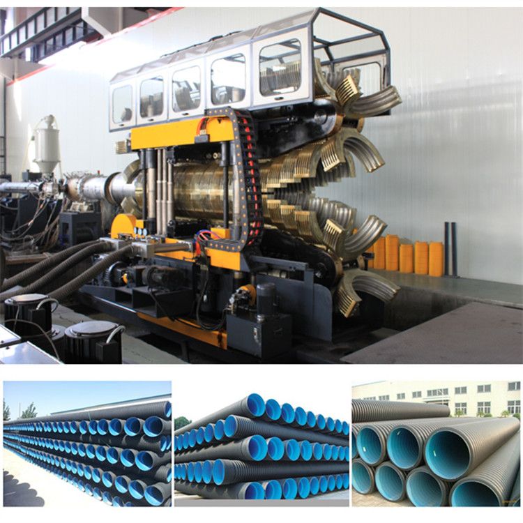 HDPE PP PVC DWC single and double wall corrugation pipe machine 