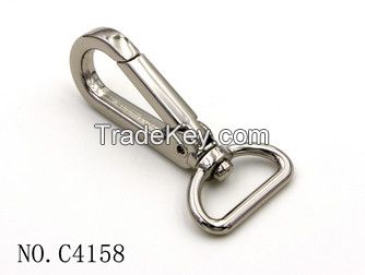 Nickel color swivel trigger clip snap hook