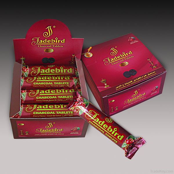 JADEBIRD CHERRY FLAVOUR  QUICK LIGHTING CHARCOAL FOR SHISHA HOOKAH