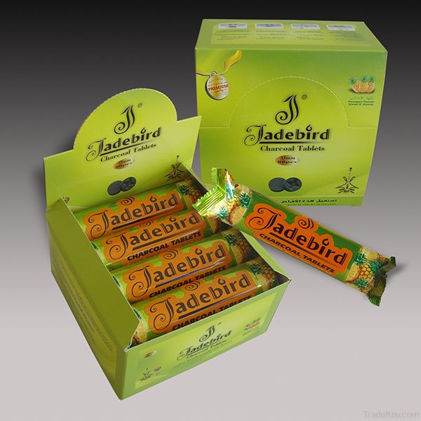 JADEBIRD PINEAPPLE FLAVOUR  QUICK LIGHTING CHARCOAL FOR SHISHA HOOKAH