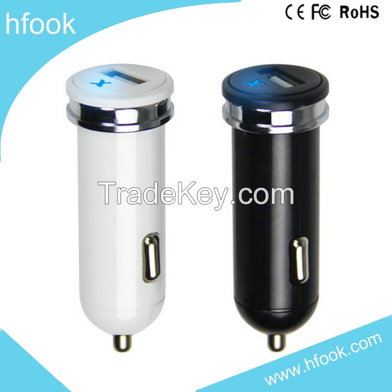 OEM orders accepted input 12V/24V output 5V2.1A USB Car Adapter