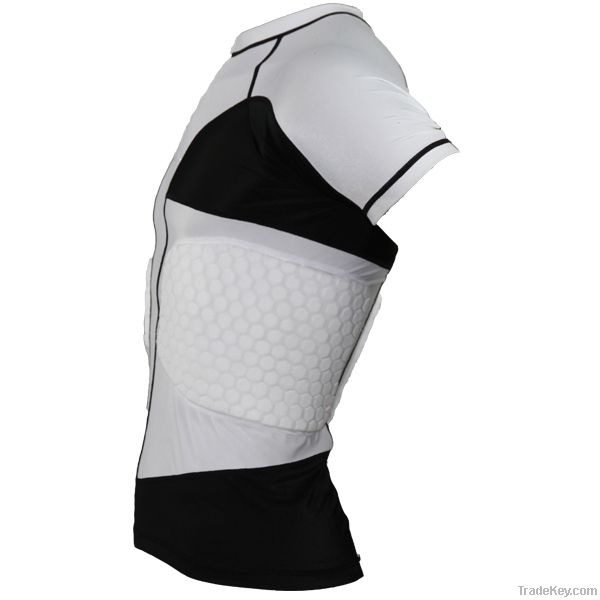 Anti-impact padded compression wear