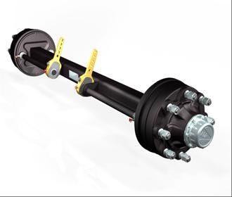 Agricultural axles (with or without brake)