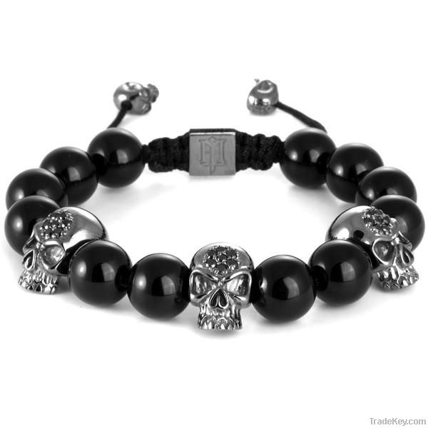 fashion stainless steel black ceramic bracelets