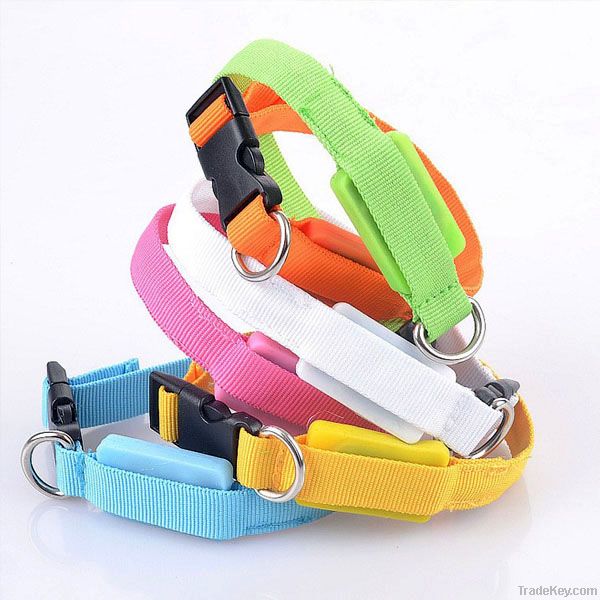 Colored LED Dog Collar For Small Dogs