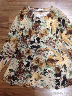 used ladies silk one-piece dress