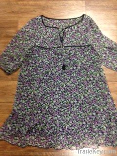 used ladies silk one-piece dress