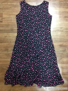 used ladies silk one-piece dress