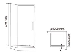 Bifold Shower Doors KB0106 / KB0105  Factory price, 8mm tempered safety glass bathroom suites glass shower doors outlet factotry price