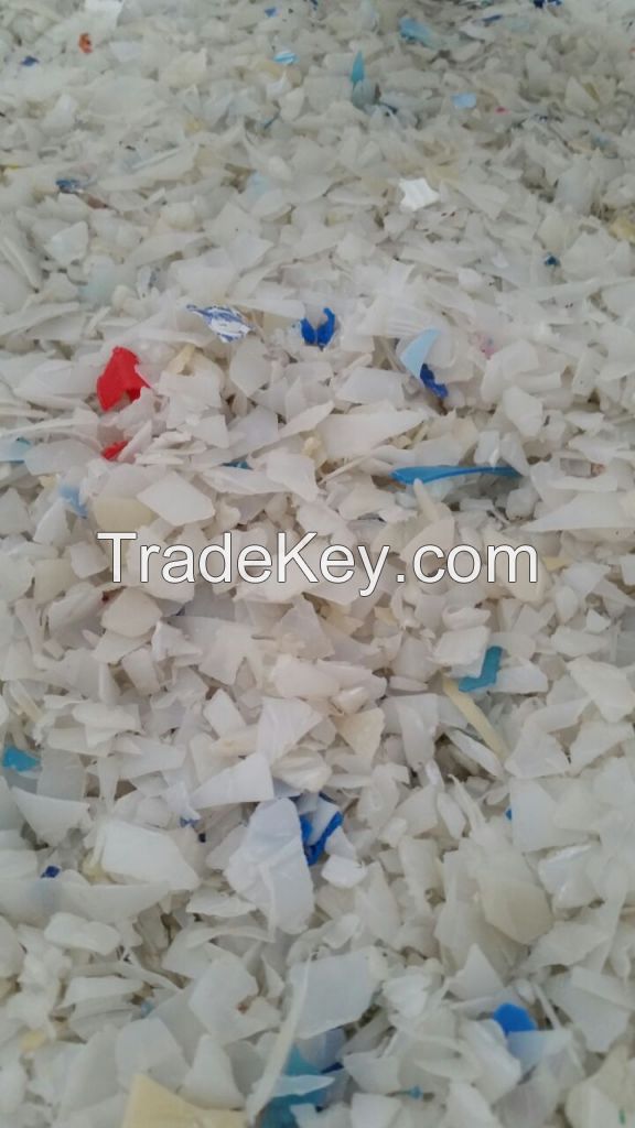 HDPE Bottles Grinding Washed (Natural and Mixed separate)