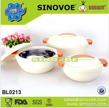 Food Plastic Box three pcs casserole