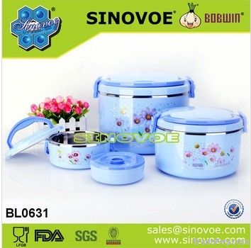 4pcs plastic thermos Hot pot